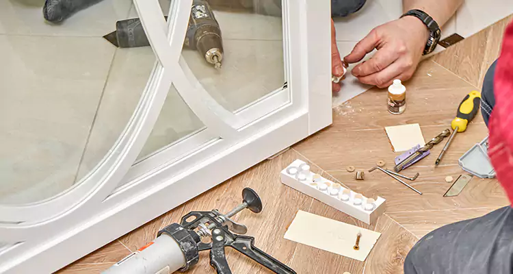 Interior Patio Door Casing Repair in Fountainebleau, FL