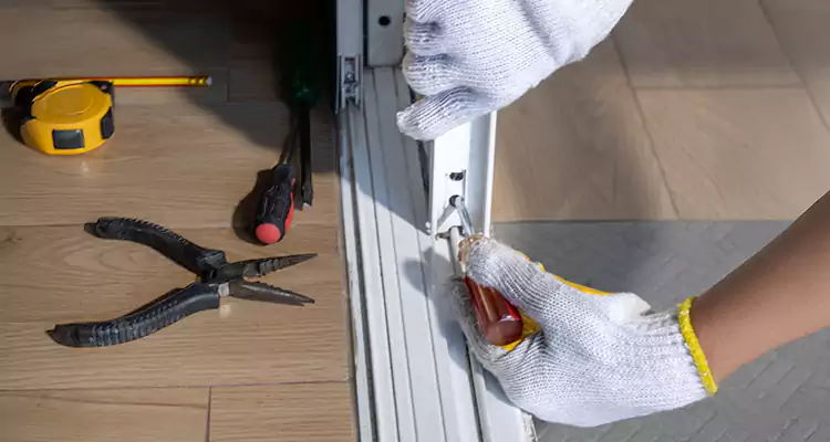Backyard Sliding Door Track Repair in Fountainebleau, FL
