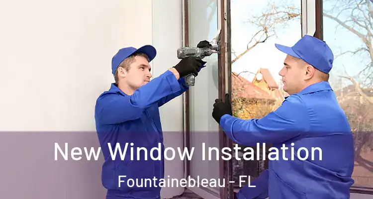  New Window Installation Fountainebleau - FL