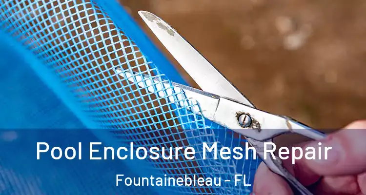  Pool Enclosure Mesh Repair Fountainebleau - FL