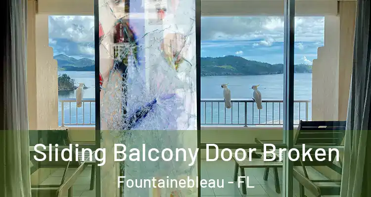  Sliding Balcony Door Broken Fountainebleau - FL